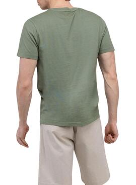 Camiseta El Ganso Dyed verde para hombre