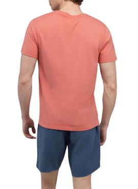 Camiseta El Ganso Dyed coral para hombre