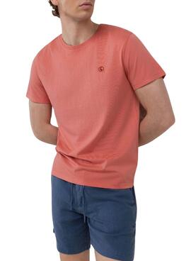Camiseta El Ganso Dyed coral para hombre