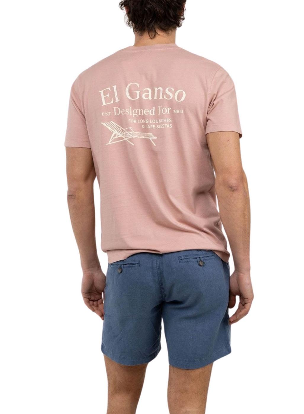 Camiseta El Ganso Hamacas rosa para hombre