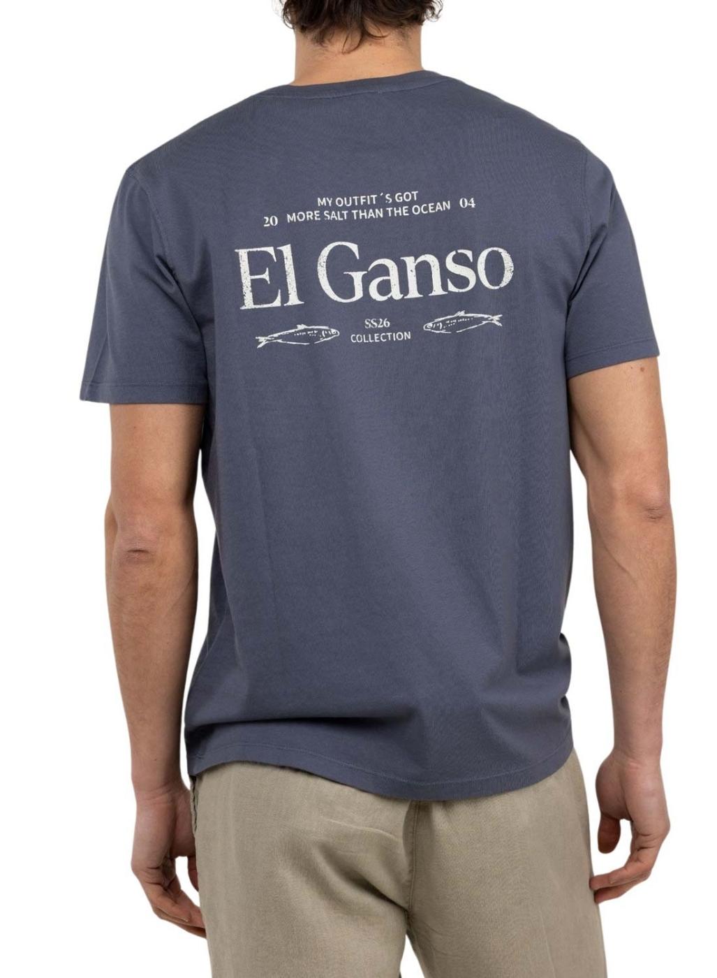 Camiseta El Ganso Peces azul para hombre