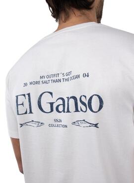 Camiseta El Ganso Peces blanco para hombre