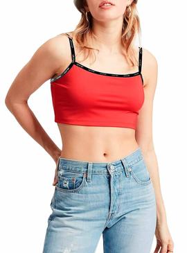 Top Levis Zoey Crop Rojo Mujer