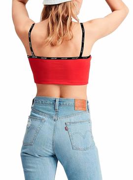 Top Levis Zoey Crop Rojo Mujer