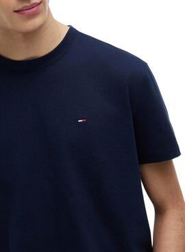 Camiseta Tommy Jeans Sflag marino  para hombre