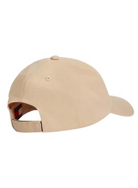 Gorra Tommy Jeans Linear Logo beige para hombre