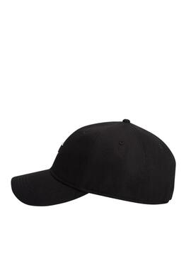 Gorra Tommy Jeans placa Heritage negro para mujer