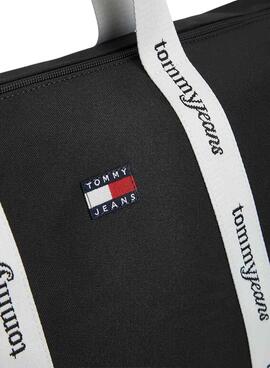 Bolso Tommy Jeans Essential tote negro para mujer