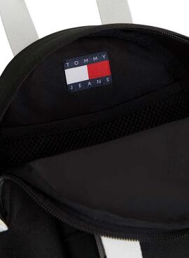 Mochila Tommy Jeans Essential mini negro para mujer