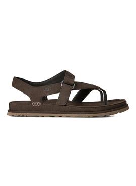 Sandalias UGG GoldenGaze Toe Post gris para mujer