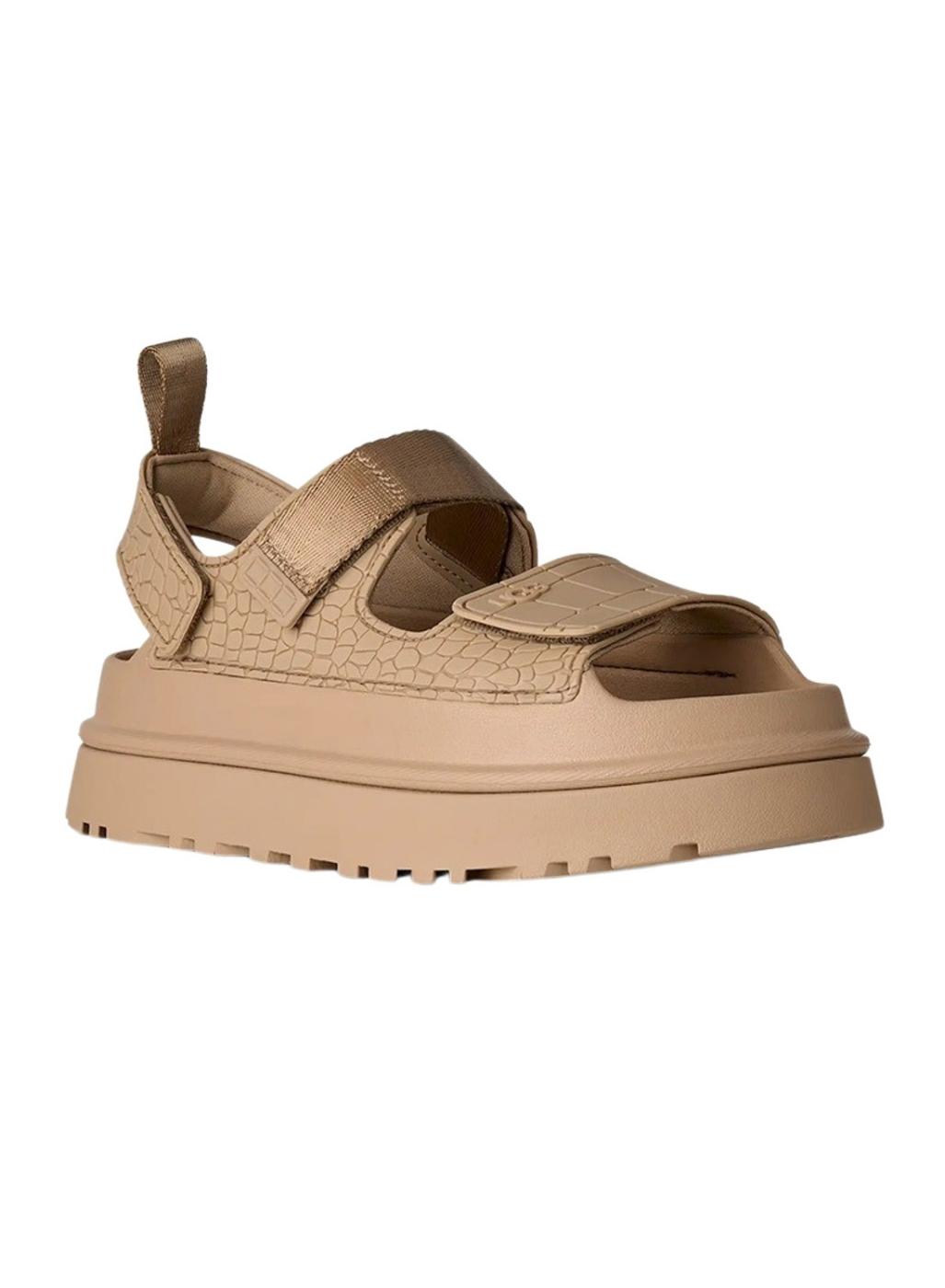 Sandalias UGG GoldenGlow Embossed tostado para mujer