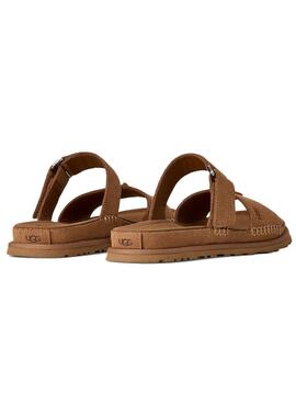 Sandalias UGG GoldenGaze Slide Chestnut para mujer