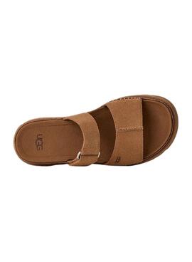 Sandalias UGG GoldenGaze Slide Chestnut para mujer