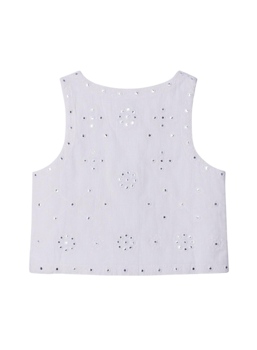 Top Pepe Jeans Holly blanco para niña