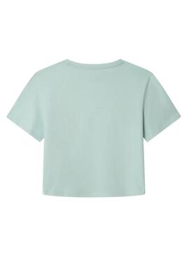 Camiseta Pepe Jeans Giana azul turquesa para niña