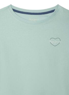 Camiseta Pepe Jeans Giana azul turquesa para niña