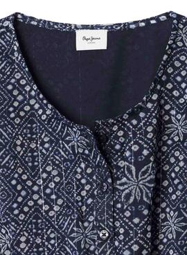 Vestido Pepe Jeans Imabel azul marino para niña