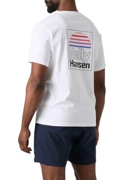 Camiseta Helly Hansen Core blanco para hombre