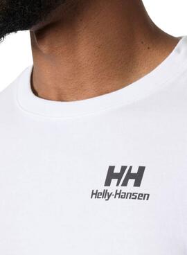 Camiseta Helly Hansen Core blanco para hombre