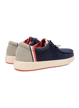 Zapatos Walkin Pitas Cana azul marino para hombre
