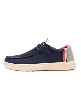 Zapatos Walkin Pitas Cana azul marino para hombre