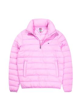 Cazadora Tommy Jeans Basic Quilted Rosa Mujer