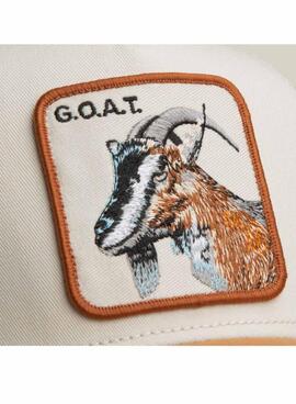 Gorra Goorin Bros The Goat blanco y mostaza para hombre