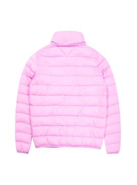 Cazadora Tommy Jeans Basic Quilted Rosa Mujer