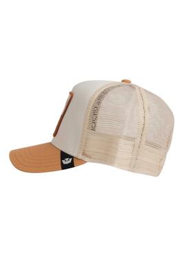 Gorra Goorin Bros The Goat blanco y mostaza para hombre