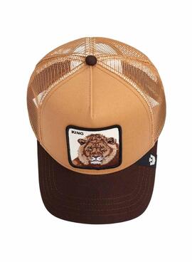 Gorra Goorin Bros King beige y marrón para hombre