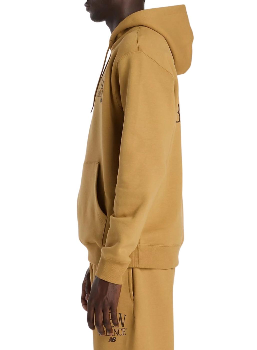 Sudadera New Balance Logo mostaza para hombre