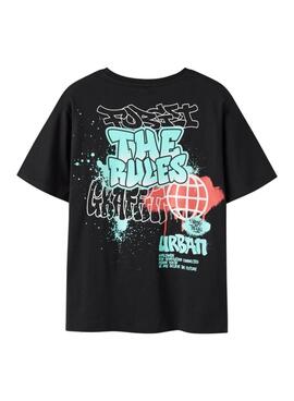 Camiseta Name It Flynn negro para niño