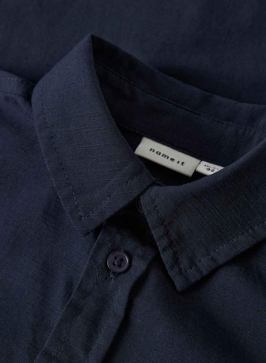 Camisa Name It Filip marino para niño