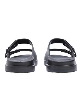 Chanclas Tommy Hilfiger Light ajustables con hebillas negro para hombre