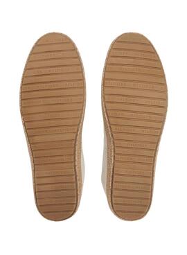 Alpargatas Tommy Hilfiger Core con logo beige para hombre