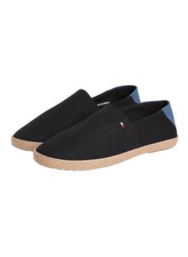 Alpargatas Tommy Hilfiger Core con logo negro para hombre