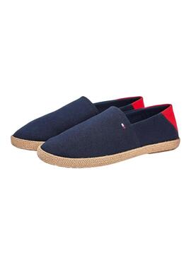 Alpargatas Tommy Hilfiger Core con logo marino para hombre
