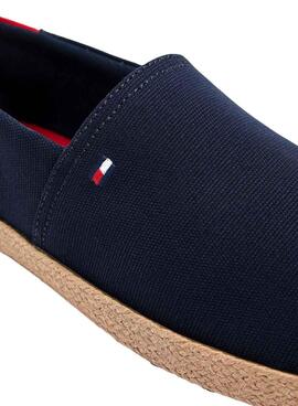 Alpargatas Tommy Hilfiger Core con logo marino para hombre