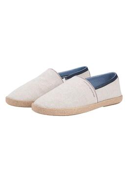 Alpargatas Tommy Hilfiger Chambray beige para hombre