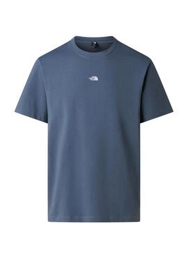 Camiseta The North Face minimalista azul para hombre