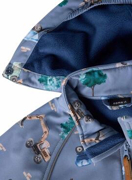 Chaqueta Name It Alfa excabadoras azul para niño