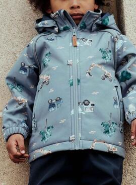 Chaqueta Name It Alfa excabadoras azul para niño