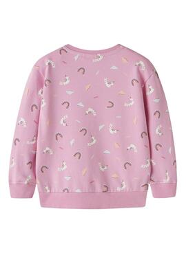 Sudadera Name It Bissine rosa para niña