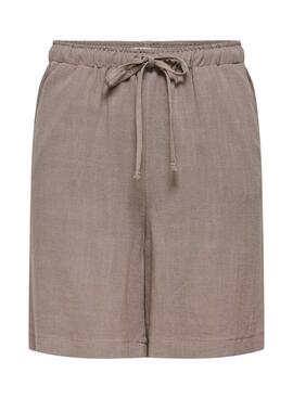 Bermudas Only Siesta beige para mujer