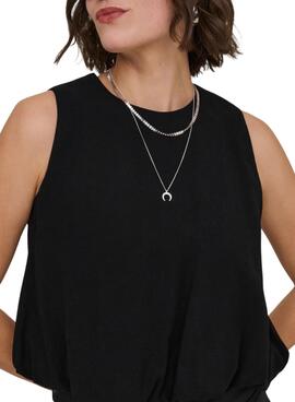 Top Only Laris balloon negro para mujer