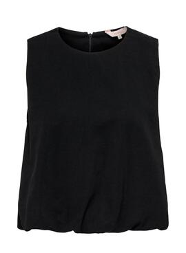 Top Only Laris balloon negro para mujer