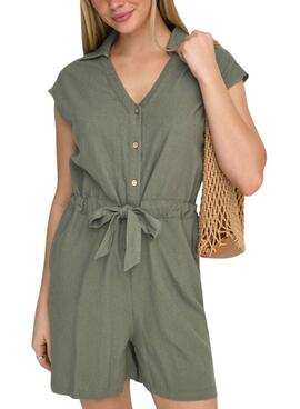Mono corto Only Goa verde para mujer