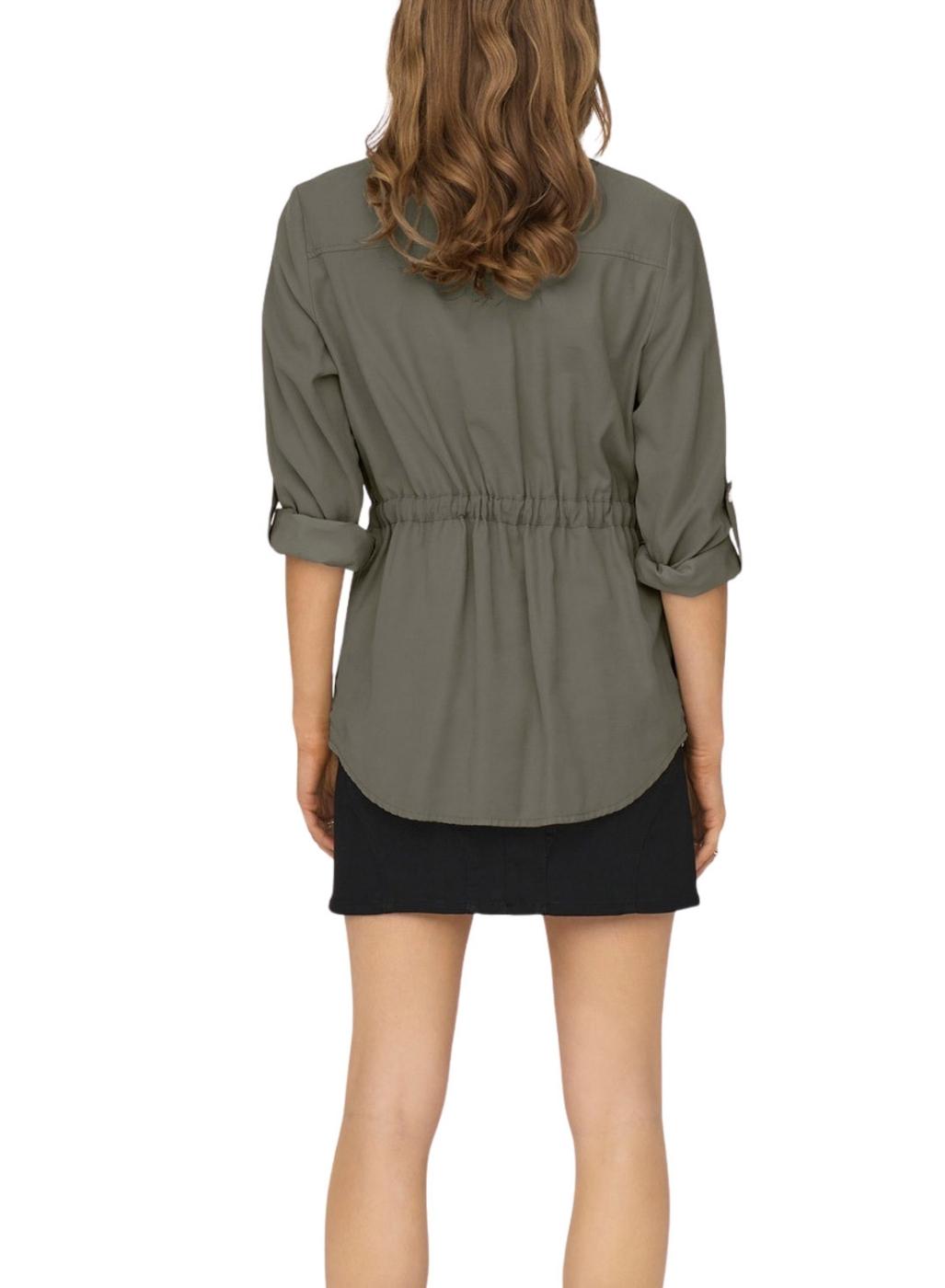 Sobrecamisa Only Laris verde para mujer