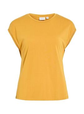 Camiseta Vila Modala amarillo para mujer