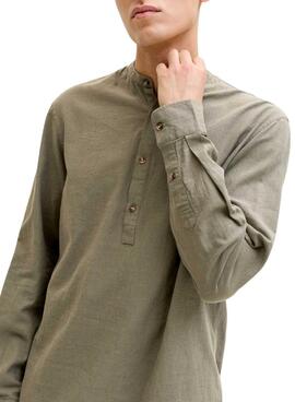 Camisa Jack and Jones Summer verde para hombre